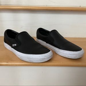 Vans perf leather slip-ons